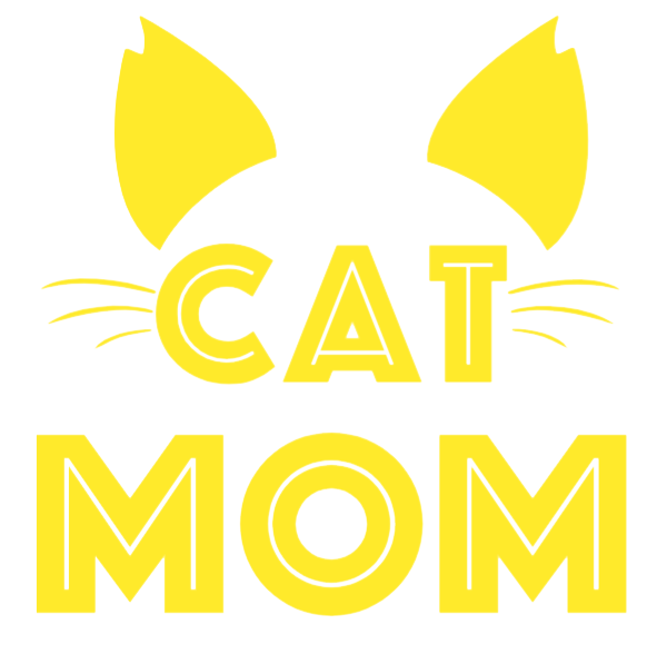 Sample of the Yellow cat mom vinyl sticker