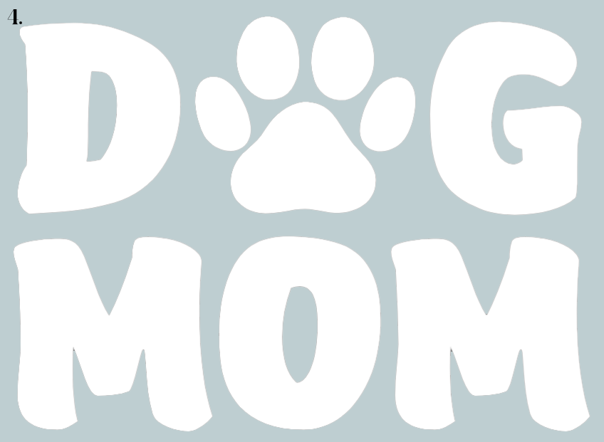 Dog Mom - Waterproof Vinyl Sticker